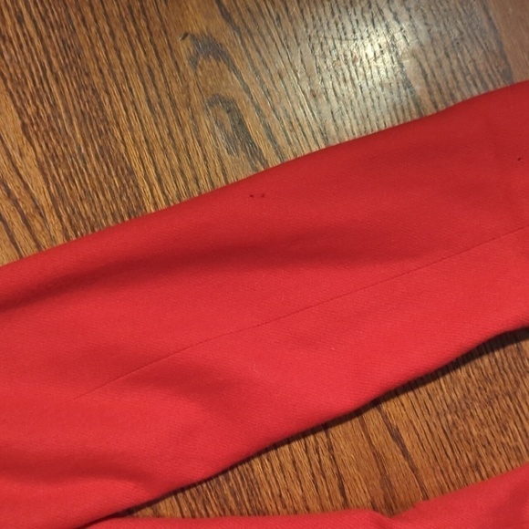 Bloomingdales classic Red wool riding coat equestrian style long blazer sz 8 - Picture 7 of 11